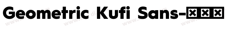 Geometric Kufi Sans字体转换